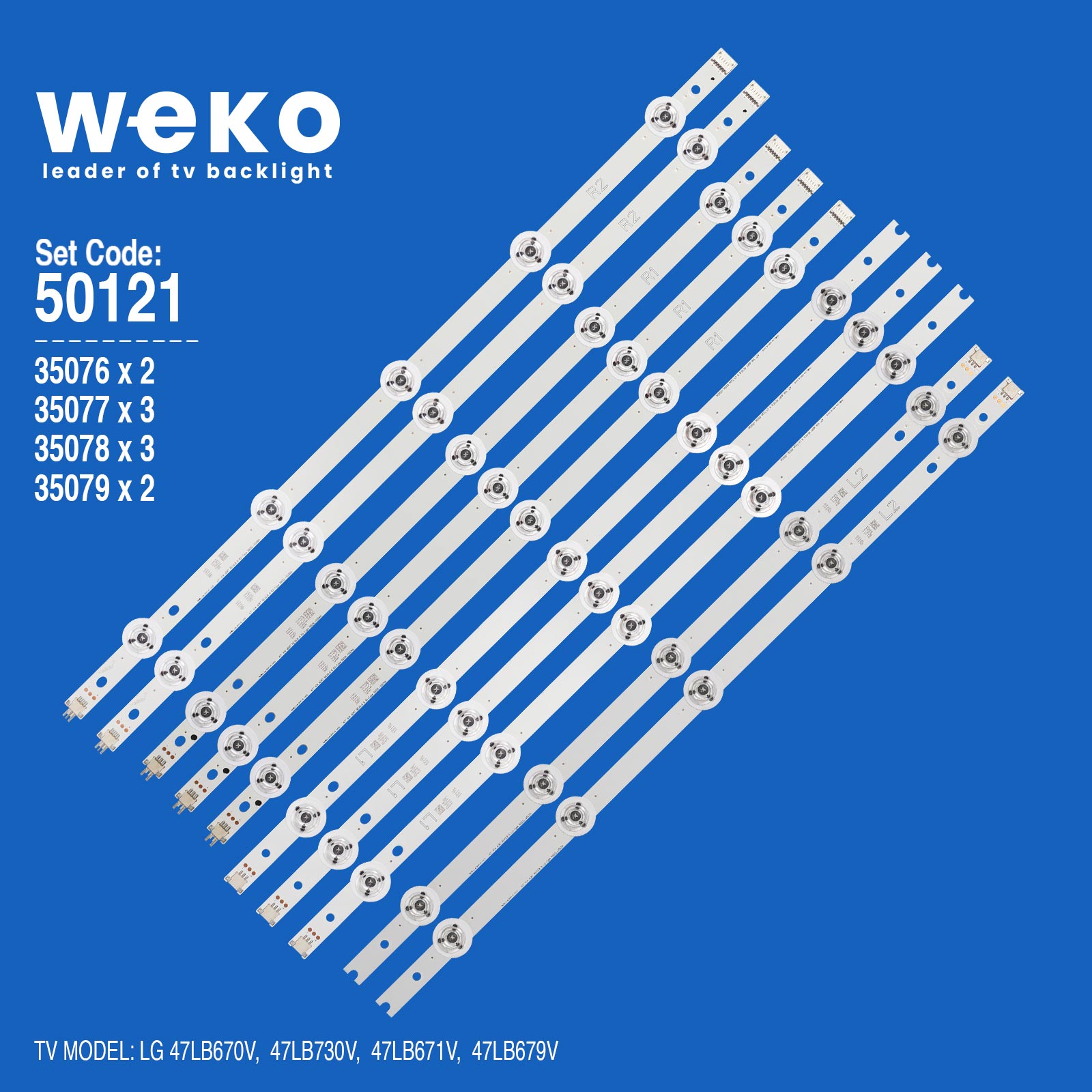 WKSET-5121 35076X2 35077X3 35078X3 35079X2 47" V14 SDRT REV0.8 10 ADET LED BAR