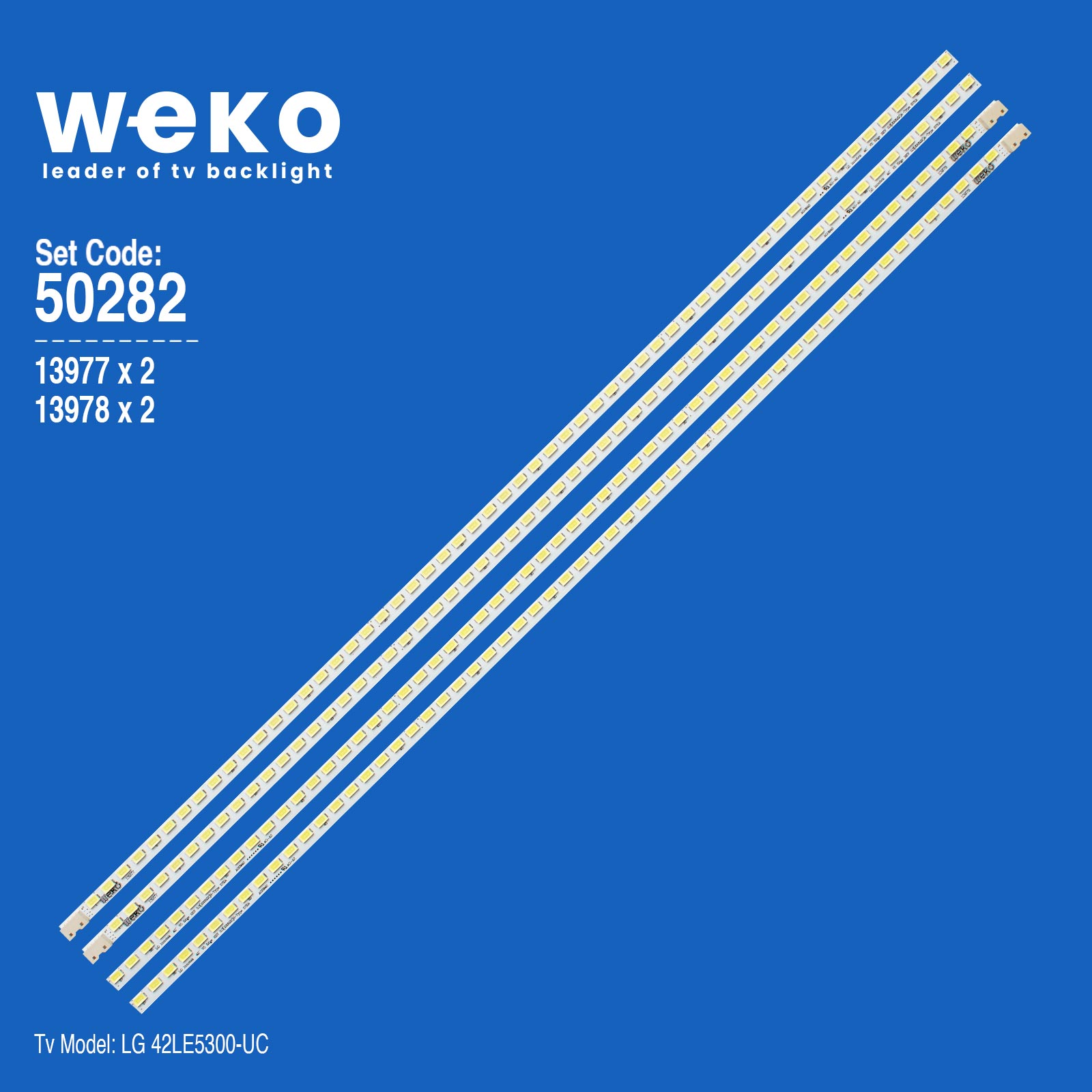 WKSET-5282 13977X2 13978X2 LG INNOTEK 42" V5 EDGE REV 0.3 4 ADET LED BAR (57LED)