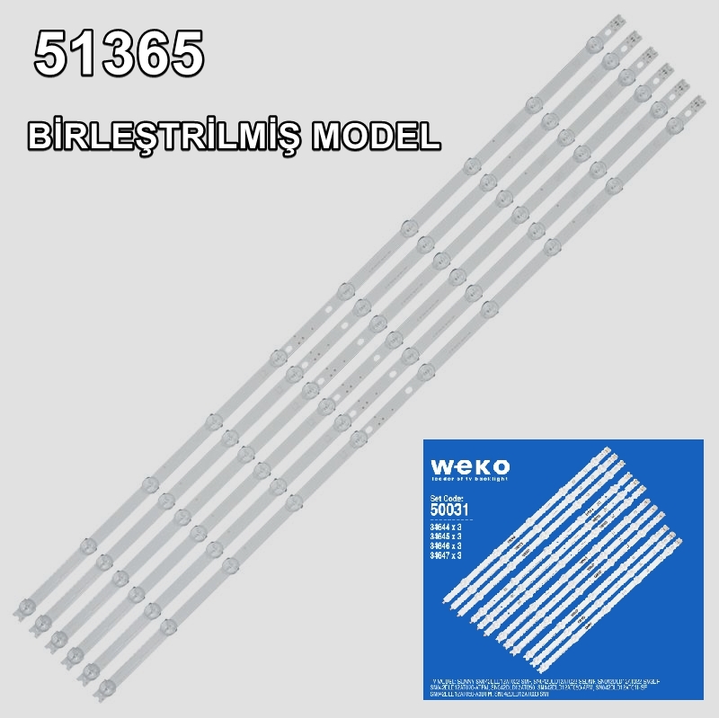 WKSET-6365 34644 45 46 47 42'' ROW2.1 REV1.0 2 L1/R1 3 ADET L2/R2 3 ADET 82,5 CM BİRLEŞTİRİLMİŞ LED KODU 6 ADET LED BAR