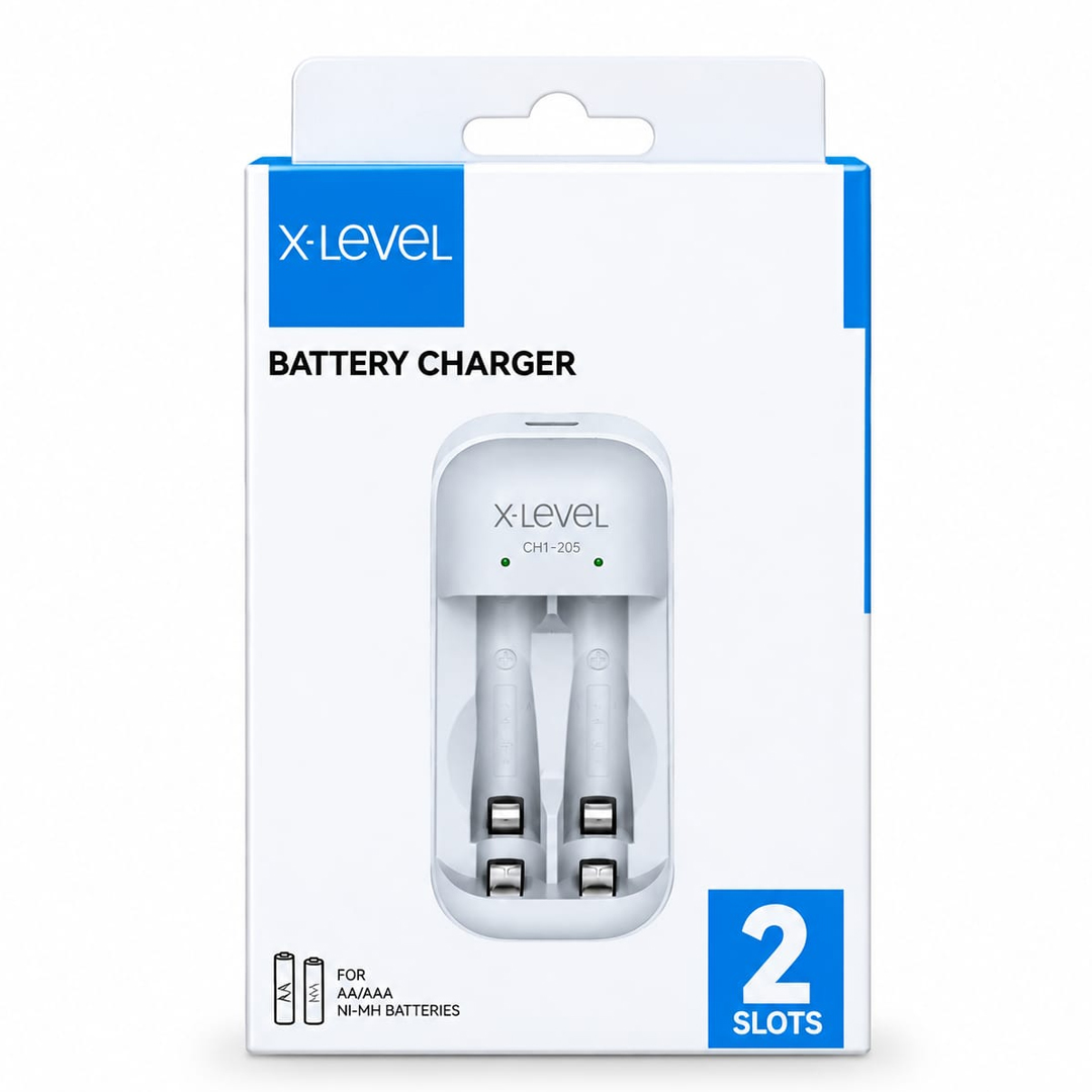 X-LEVEL CH1-205 NI-MH AA/AAA 2'Lİ PİL ŞARJ CİHAZI (PİLSİZ)