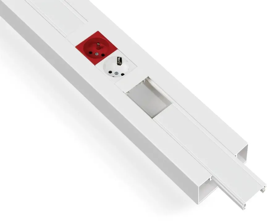 Mutlusan 100X50 Kablo Kanalı İçten Kapaklı Kaidesiz