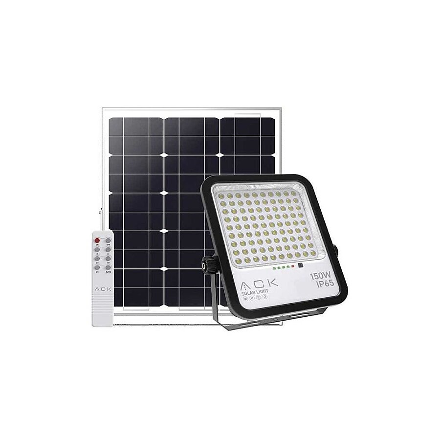 ACK AT65-19432 Solar Projektör, 150W IP65 6500K Beyaz Lensli