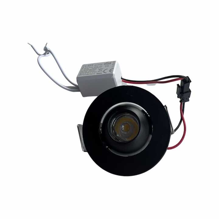 Cata 1,5W Power Led Ufo Spot Siyah Kasa (Hareketli) (Günışığı) CT-5268G