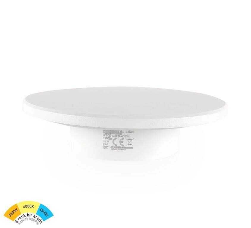 ACK AT15-01890 18W Led Duvar Armatürü Beyaz Kasa 6500-4000-3000K