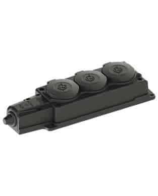 Nead 1x16A Monofaze 3'lü Kauçuk Grup Priz