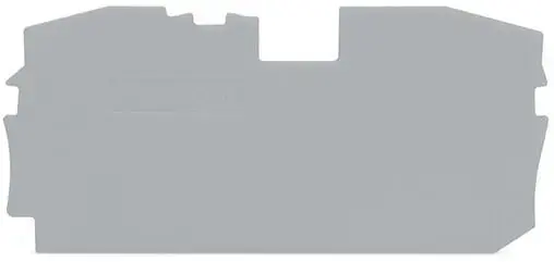 Wago 2016-12xx için sonlandırma plakası, gri