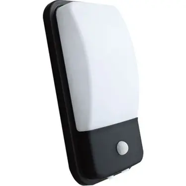 ACK AH07-05431 20W Sensörlü Led Duvar Apliği Siyah Kasa 6500K Beyaz Işık IP44