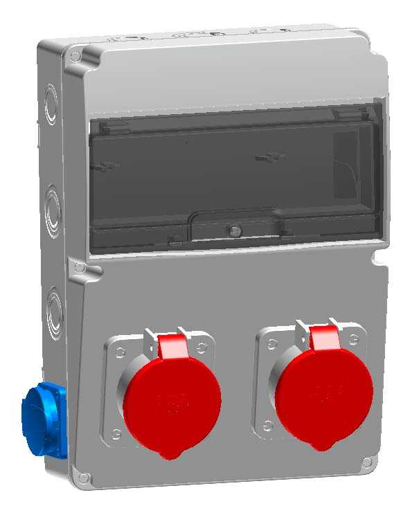 T Plast Electric Kombinasyon Kutusu 220x300 3x25 2ön 1x16 2yan TPLS-3320-002-4400