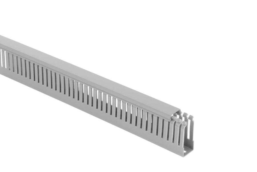 Mutlusan 25X60 Kablo Kanalı Delikli GRİ 2M