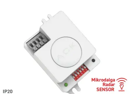 ACK AY31-02020 360 Derece Mikrodalga Radar Sensör