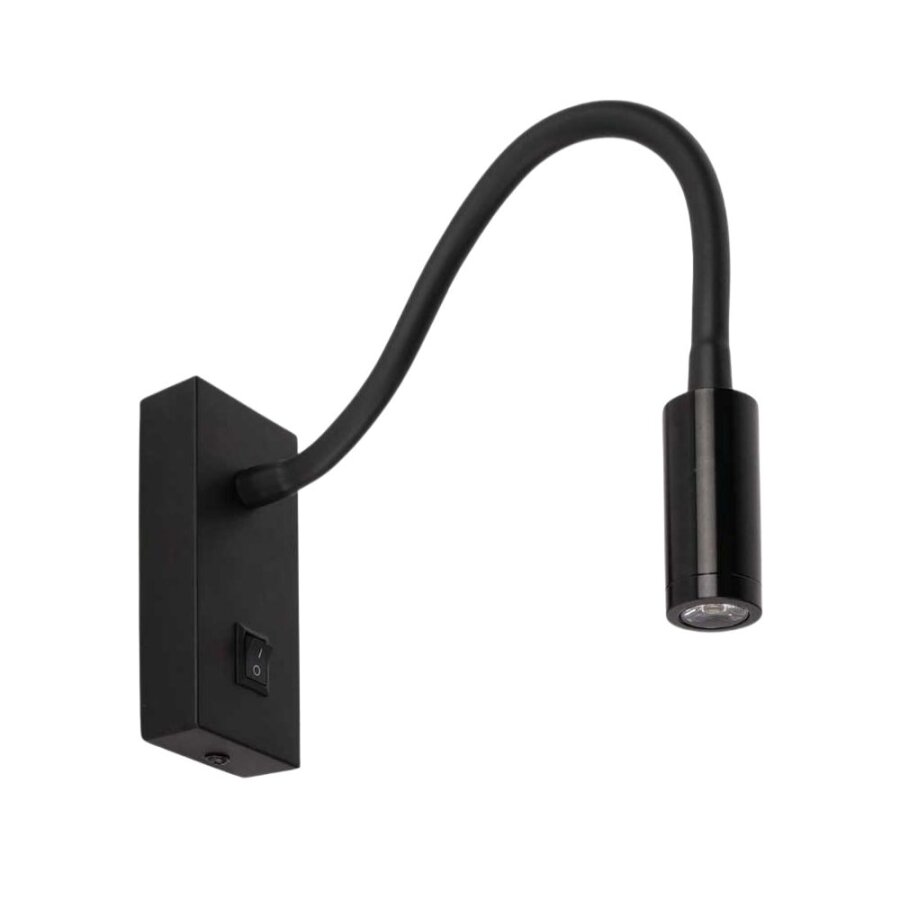 ACK AH09-00301 3W 3000K Günışığı Siyah Led Spiralli Aplik