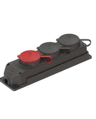 Nead 4010 1 adet 3x25 A Trifaze + 2 adet 1X16 Monofaze 3'lü Kauçuk Priz