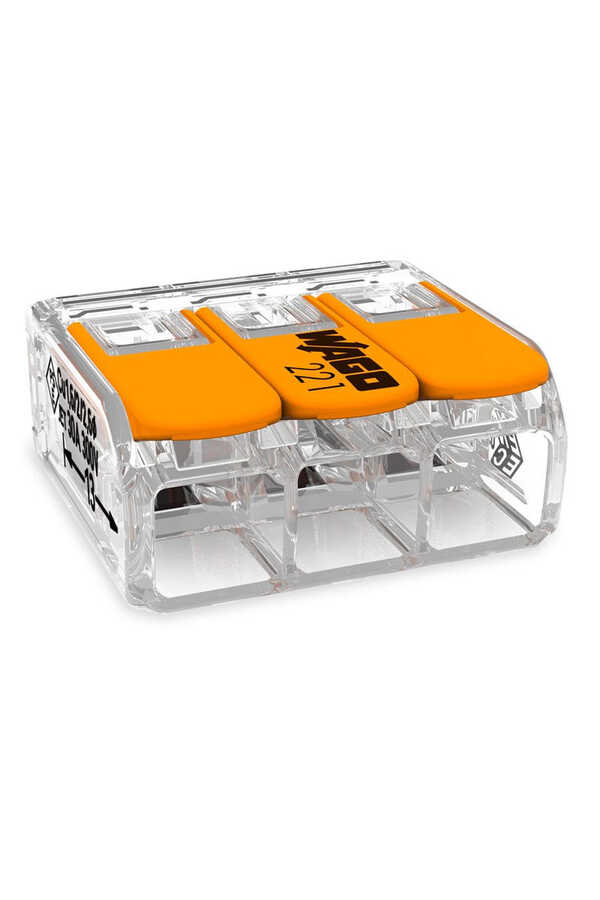 Wago 221-613 3x6mm2 Buat ve Çok Amaçlı Klemens