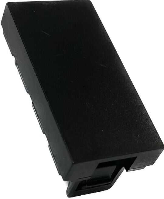 Nead 2054 45x22,5 mm Boşluk Kapağı Alüminyum Siyah