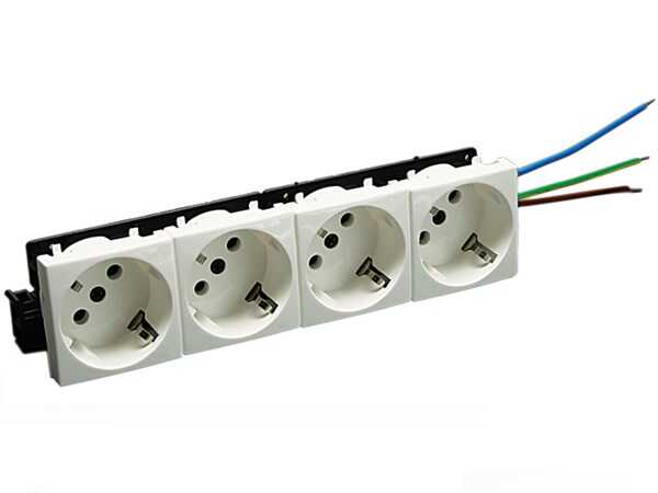 Nead 2006-S 45X45 4'lü 45° Şebeke Priz