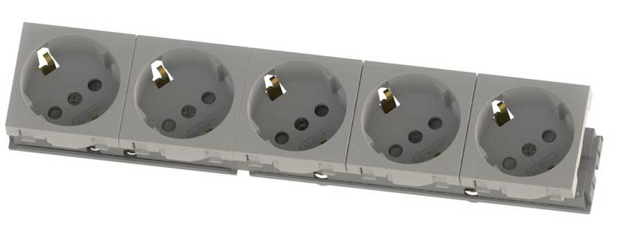 Nead 45x45 5'li Şebeke Priz (45°)