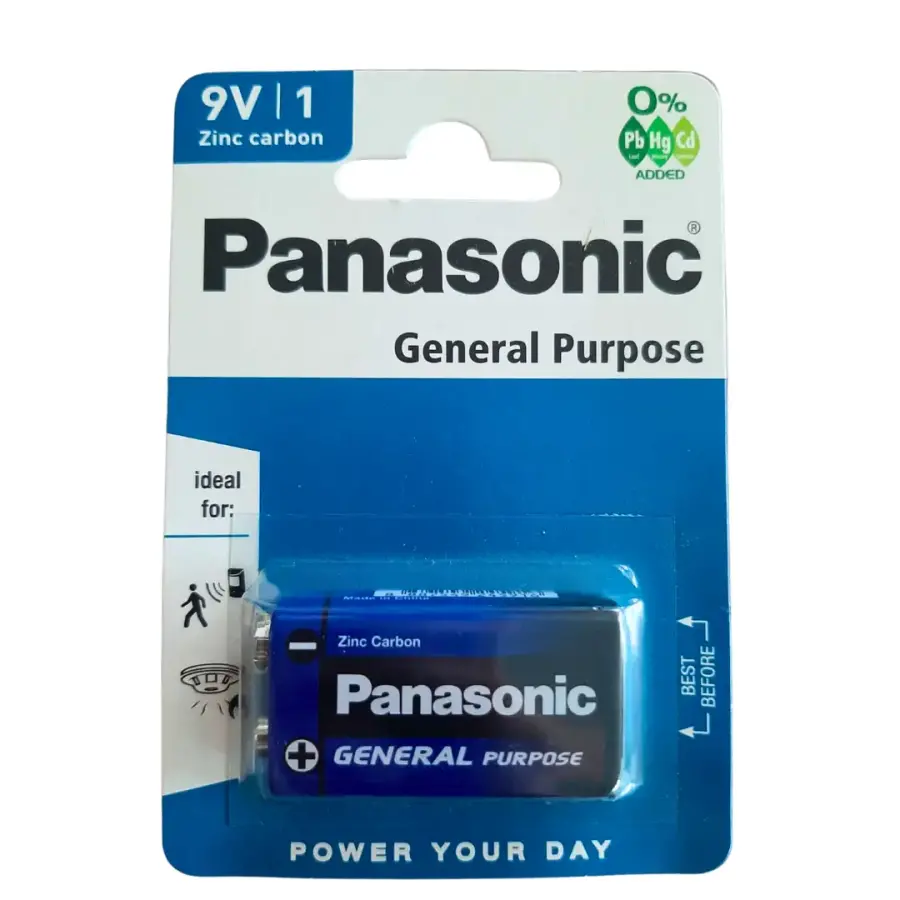 Panasonic Manganez Shrink 9V Pil