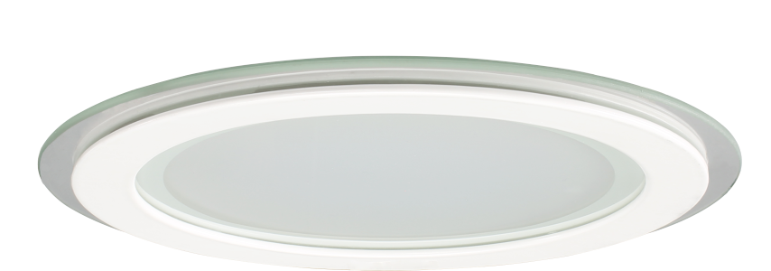 Lamptime 6w Camlı Led Panel Armatür Yuvarlak Beyaz Gövde 3000k Günışığı