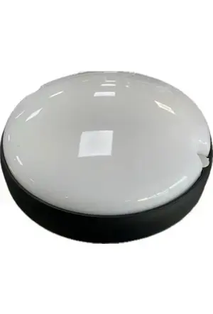 Işıldar Area Ledli Glop Armatür 15W Küçük Siyah