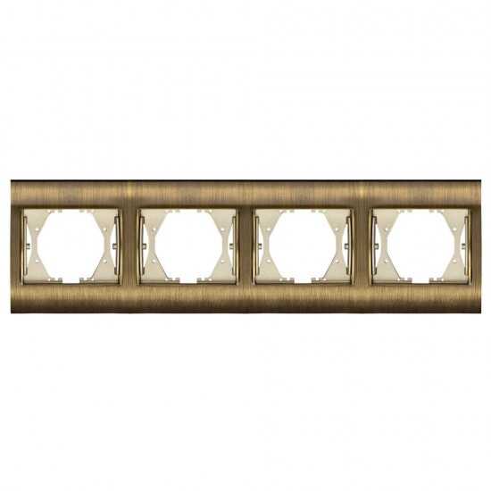 Viko Panasonic Thea Blu Antique + Dore Dörtlü Çerçeve