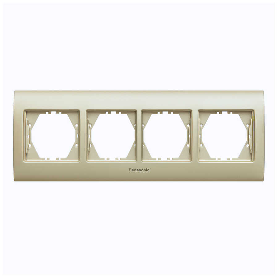 Viko Panasonic Thea Blu Inox Matt + Dore Dörtlü Çerçeve