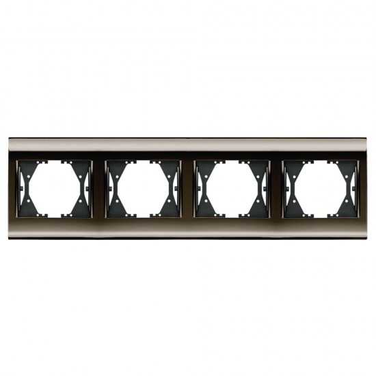 Viko Panasonic Thea Blu Una + Füme Dörtlü Çerçeve