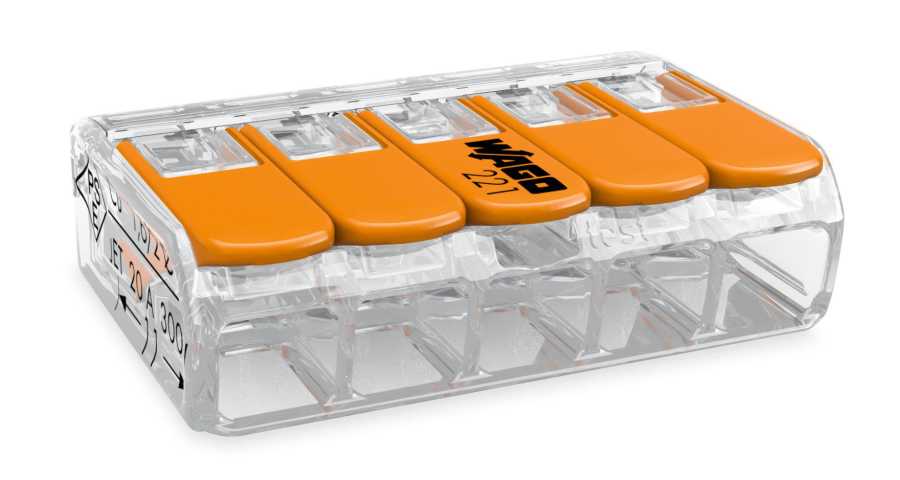 Wago 221-415 5'li Tırnaklı Wago Klemens