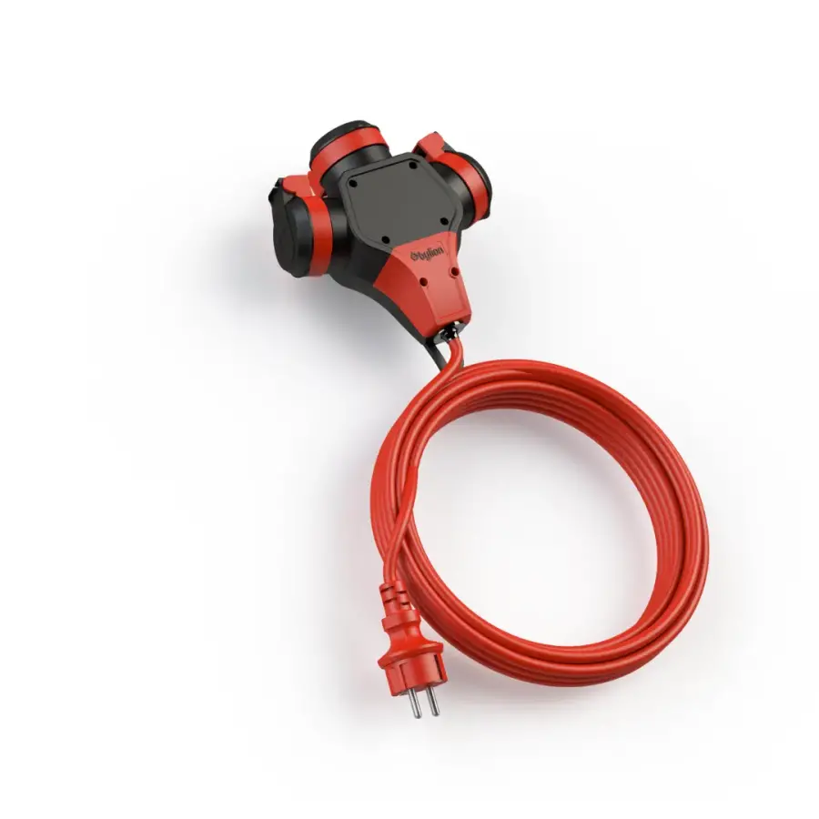 BYLION IP44 Monofaze Askı Tipi Uzatma Kablo 20m 3x2,5mm TTR Kablo Kapaklı