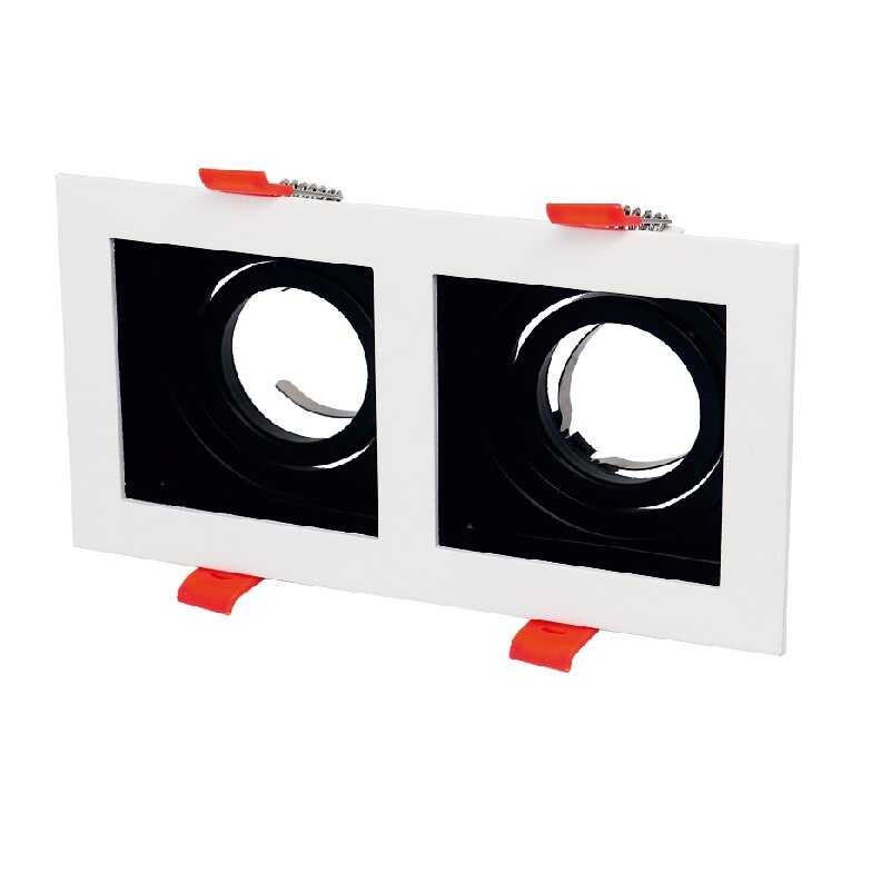 Cata CT-5227 Pars Kare Spot İkili Beyaz+Siyah