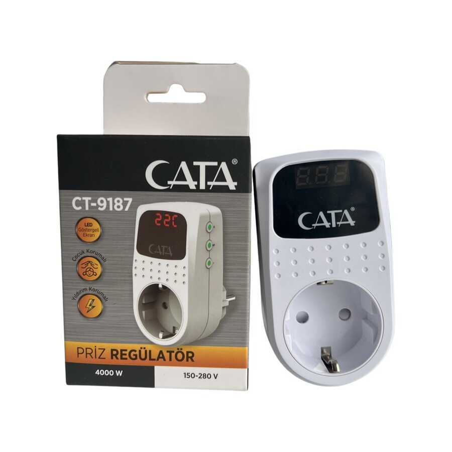 Cata CT-9187 4000W 150-280V Priz Regülatör