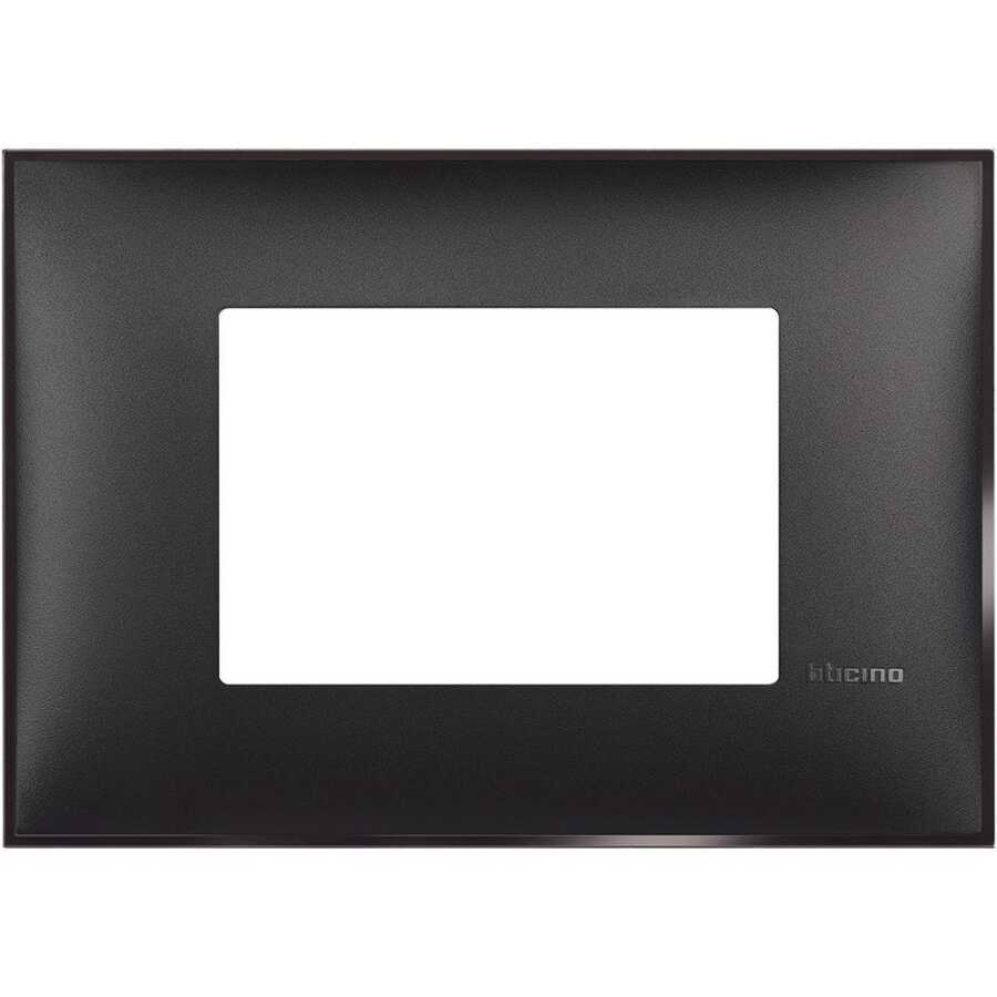 Bticino Classia Polimer Plastik Çerçeve 3M Satine Siyah