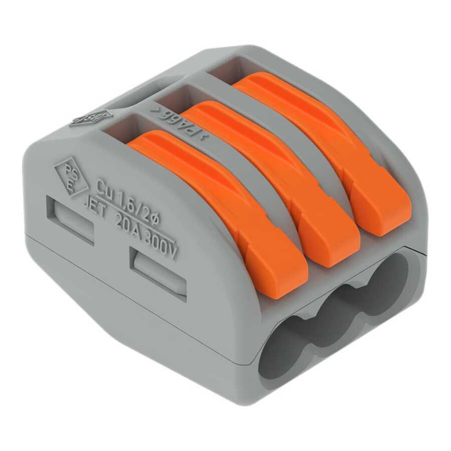 Wago 222-413 3x2.5mm2 Buat ve Çok Amaçlı Klemens