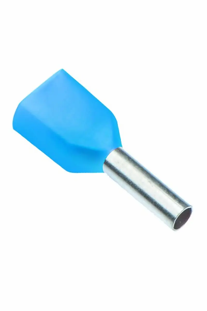 Gwest CYF-0.75 500 Adet Çift Girişli Kablo Yüksüğü Mavi