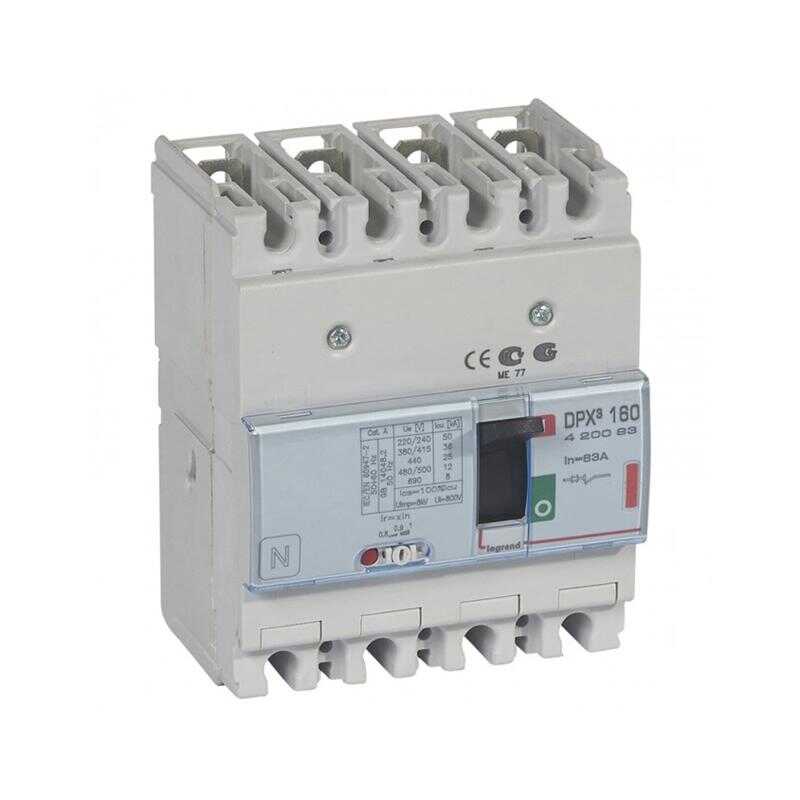 Legrand - 420093 DPX3 160 4P 63A 36kA Termik Manyetik Kompakt Şalter