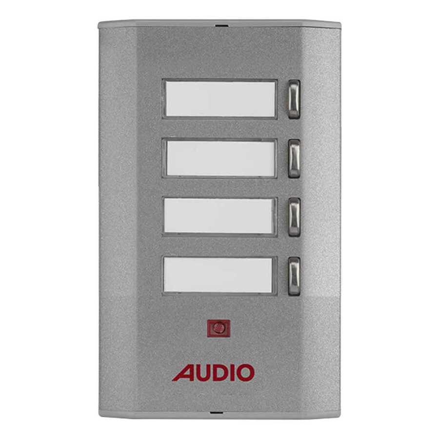Audio 005233K 4'lü Yan Sıra Tek Butonlu Zil Paneli Konsept Serisi