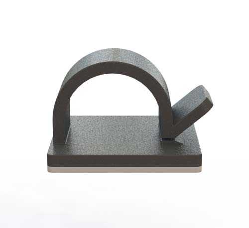 Mutlusan EK.07.1007 Yapışkanlı Klips 25X25 Siyah 062 129 142525