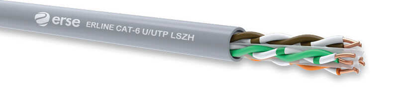 Erse Erline Cat-6 U/UTP LSZH 4x2x23 AWG (Eca)