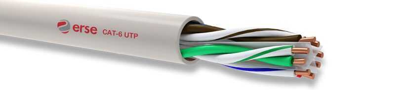 Erse CAT 6 U/UTP LSZH 4X2X23 AWG RAL 7001 GRİ