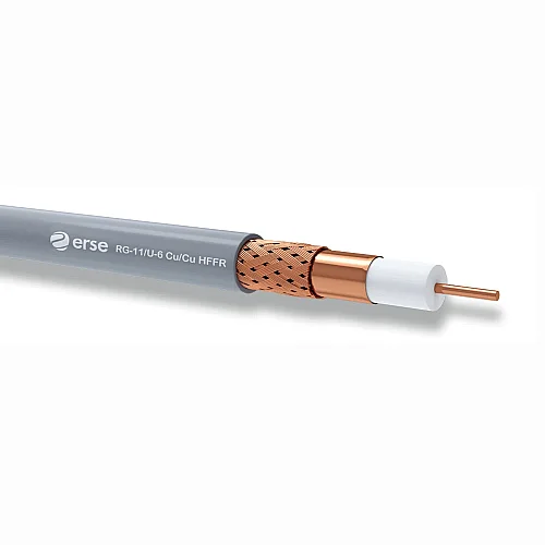 Erse Coaxial RG 11/U-6 Cu/Cu Class B HFFR Anten Kablosu