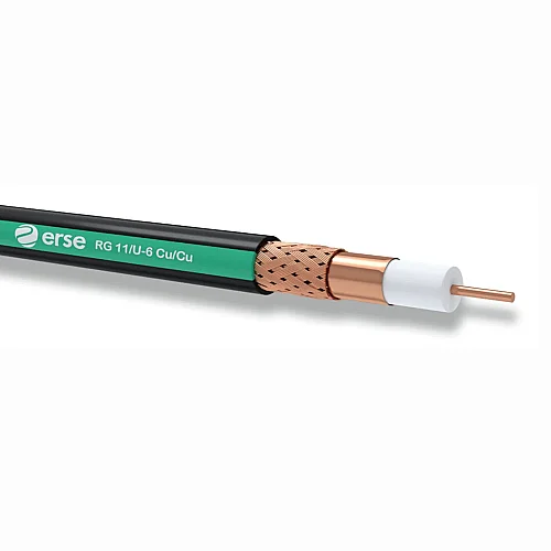 Erse Coaxial RG 11/U-6 Cu/Cu PVC Anten Kablosu