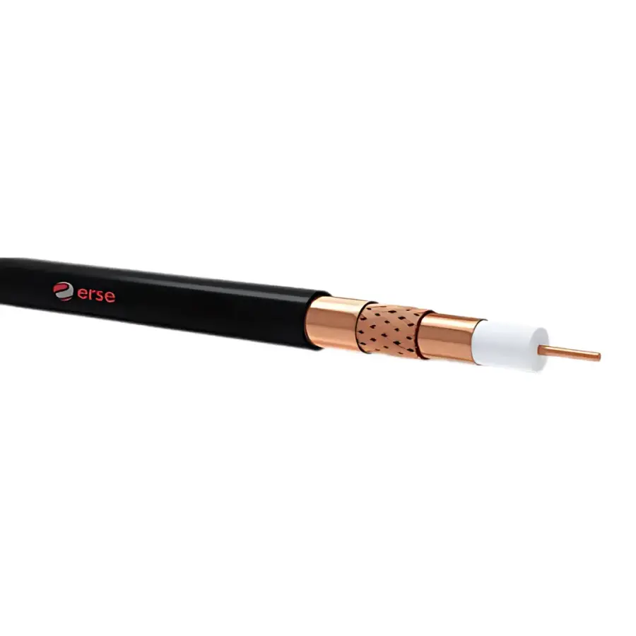 Erse RG6 U6 Cu/Cu/PE Anten Kablosu Harici
