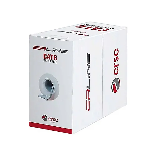 Erse Erline CAT 6 U/UTP 23 AWG PVC Gri Renk 305 Metre İletişim Kablosu