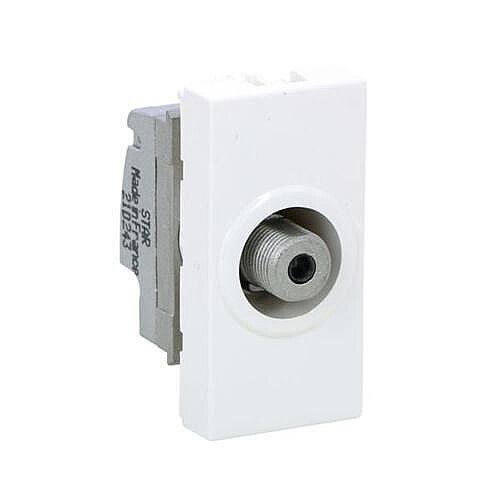 Legrand 078790 Mosaic TV Prizi, F Tipi Tekli 1 Modül Beyaz