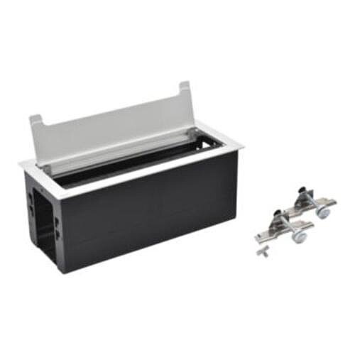 Legrand 654870 Incara 8 Modül Masaüstü Priz Kutusu, 295 mm Alüminyum