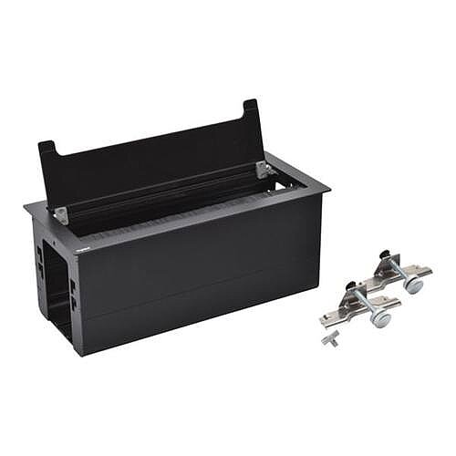 Legrand Incara 8 Modül Masaüstü Priz Kutusu, 295 mm Siyah