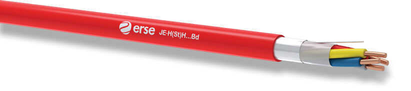 Erse 1x2x0.80+0.80 JE-H(St)H…Bd - Cca-s1a,d1,a1 Halogen Free Yangın Alarm Kablosu