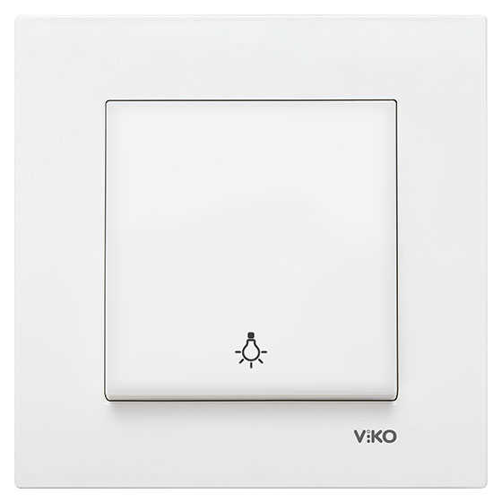 Viko Karre/Meridian Beyaz Light + (Mekanizma) (Çerçeve Hariç) 90967003