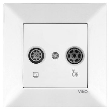Viko Karre/Meridian Beyaz Tv-Sat Mekanizma Sonlu 90500085