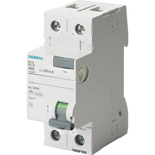 Siemens - 5SV4614-0 2X40A 300mA Kaçak Akım Rölesi