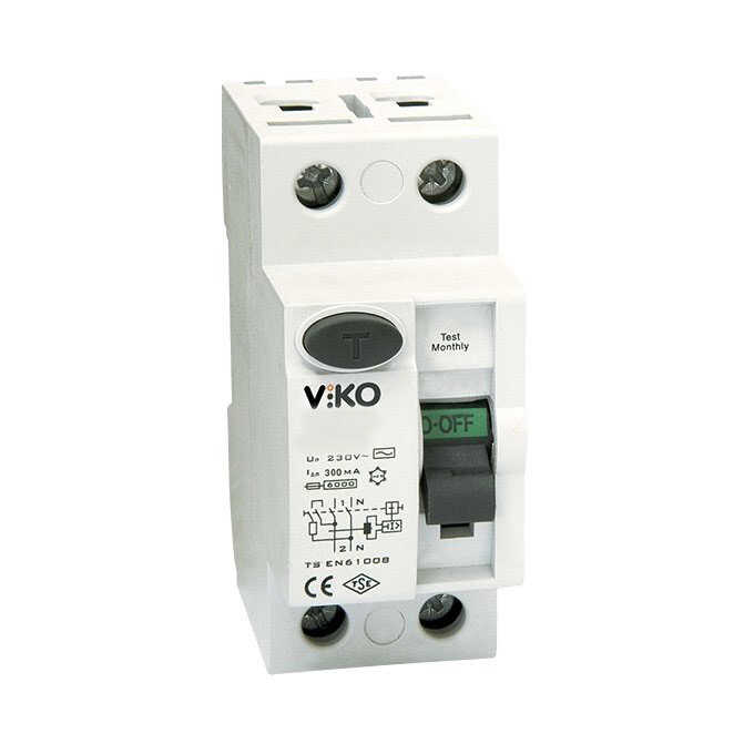 Viko - VTR2-63300 2x63A 300mA Ac Tip Kaçak Akım Rölesi